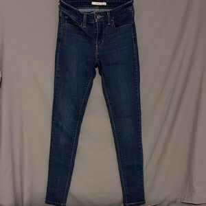 Levi's Women's Dark Indigo 711 Skinny Jeans